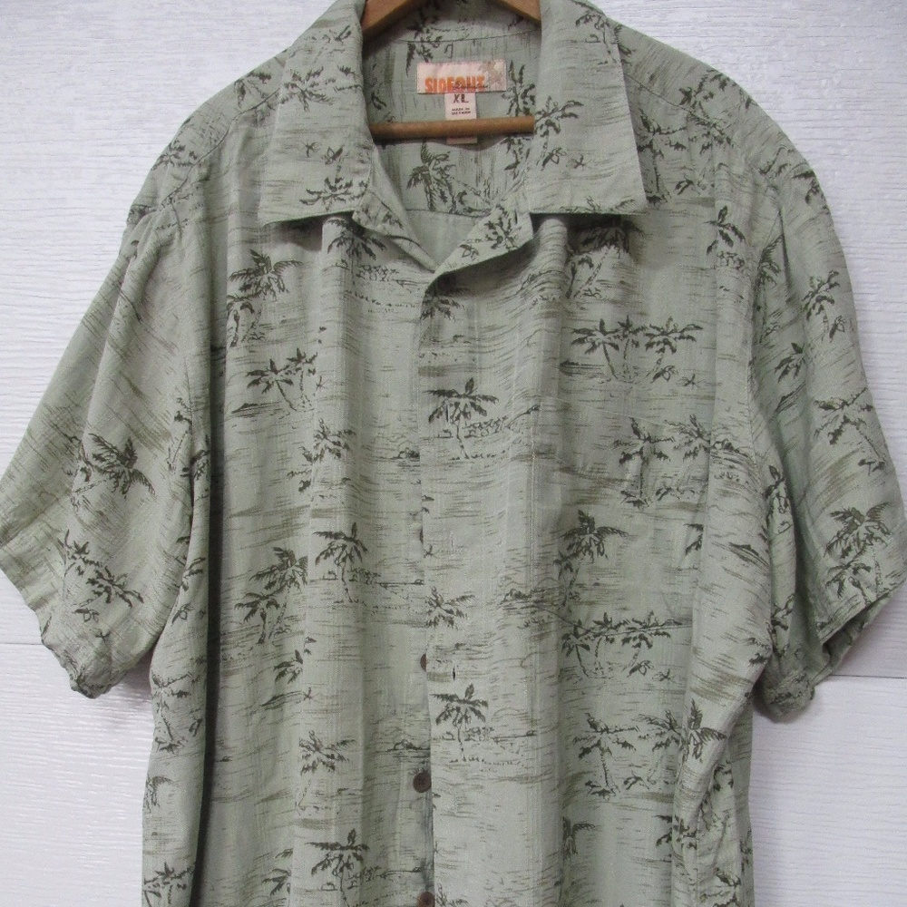 Sideout Hawaiian Shirt Size XL Palm Trees