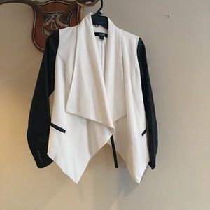 Kensie white and leather jacket