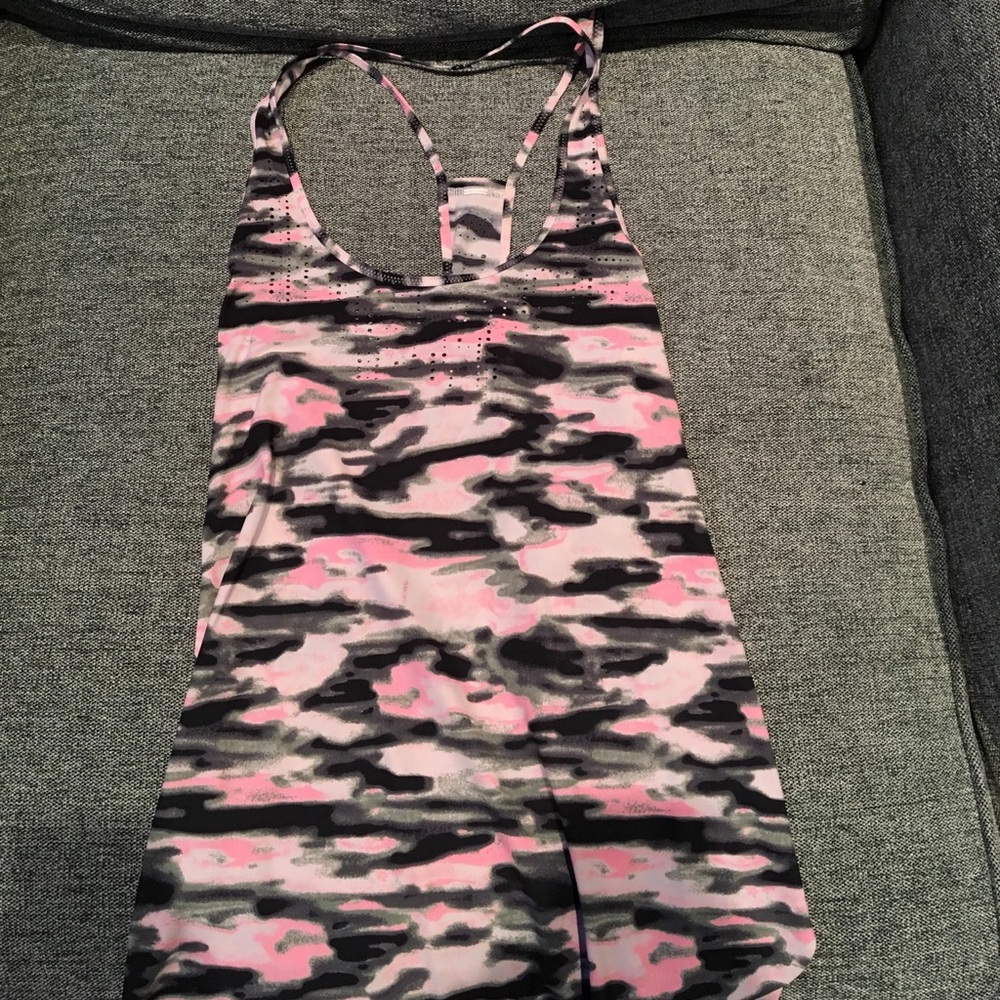 Lululemon Pink Camouflage Tank swim material