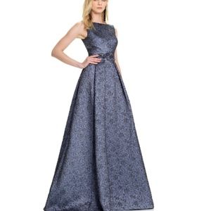 Theia Couture Brocade Gown NWT