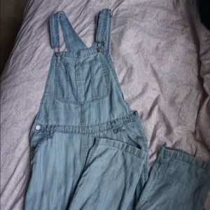 Tna denim lyocell long overalls