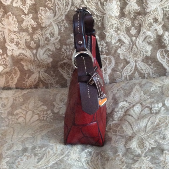 Dooney and Bourke Croco Embossed Leather Hobo - Picture 4 of 8