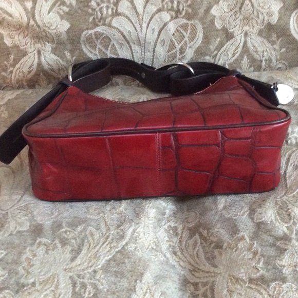 Dooney and Bourke Croco Embossed Leather Hobo - Picture 5 of 8