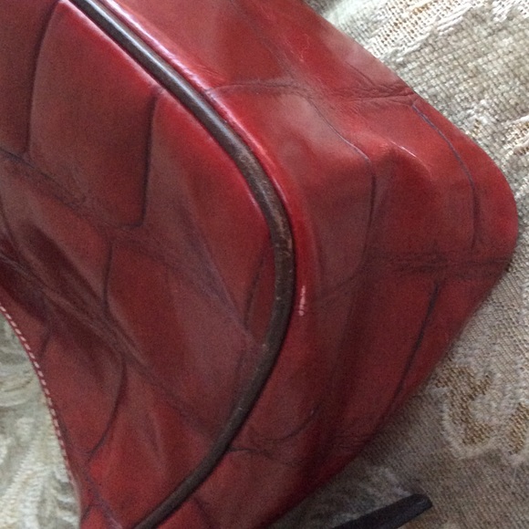 Dooney and Bourke Croco Embossed Leather Hobo - Picture 6 of 8