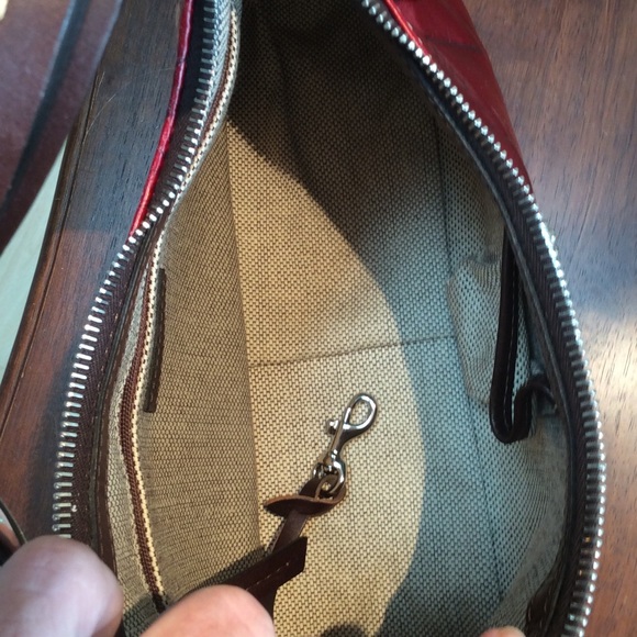 Dooney and Bourke Croco Embossed Leather Hobo - Picture 8 of 8