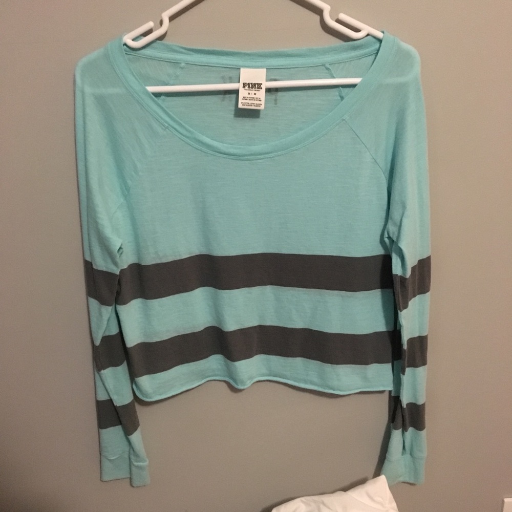 PINK striped crop top