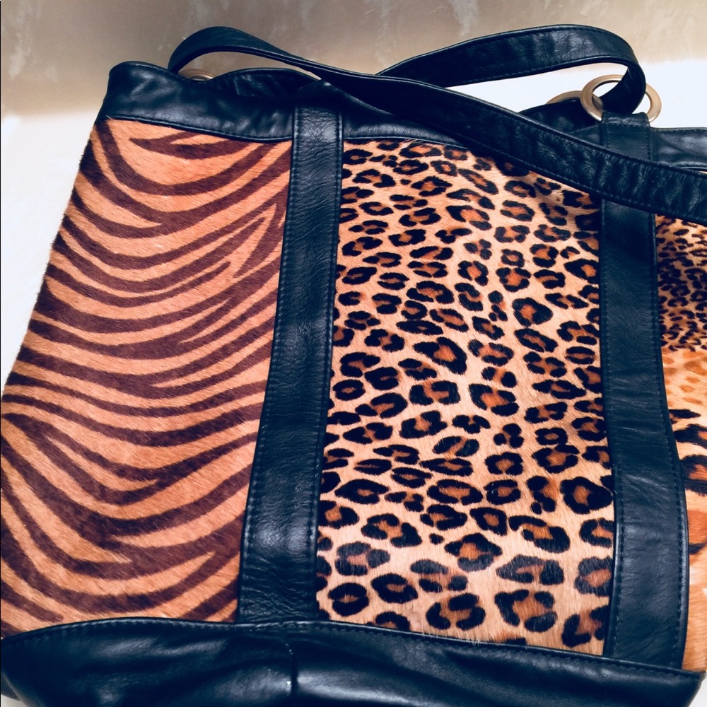 Backpack by Cache Real Authentic wild animal fur.