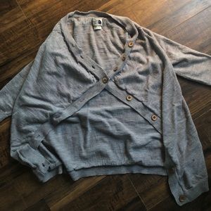 North face grey sweater