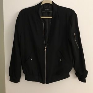 Zara zip up bomber jacket (never worn)