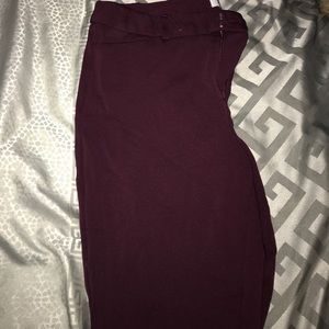 Maroon dress pants