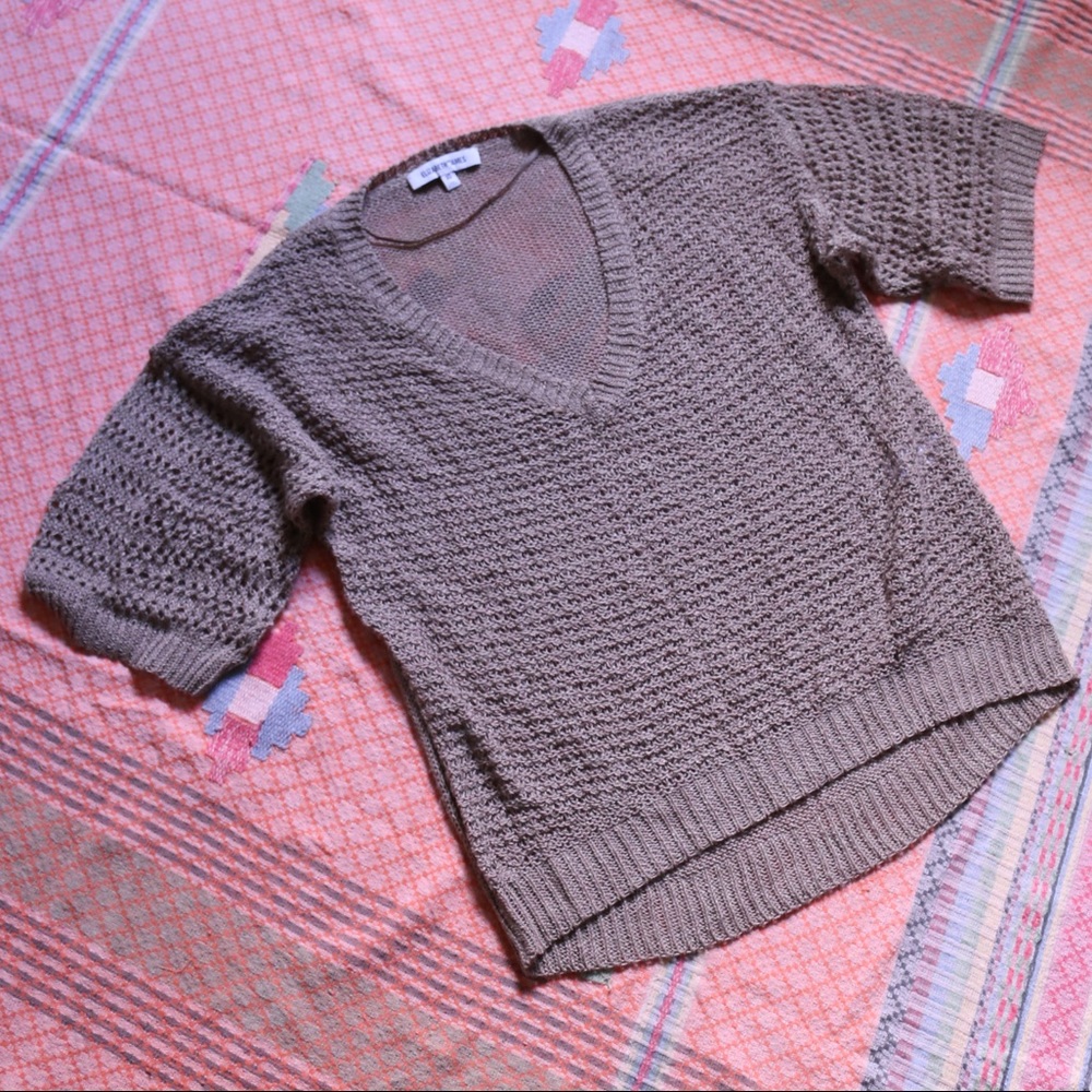 Elizabeth and James Knit Sweater Blouse sz XS