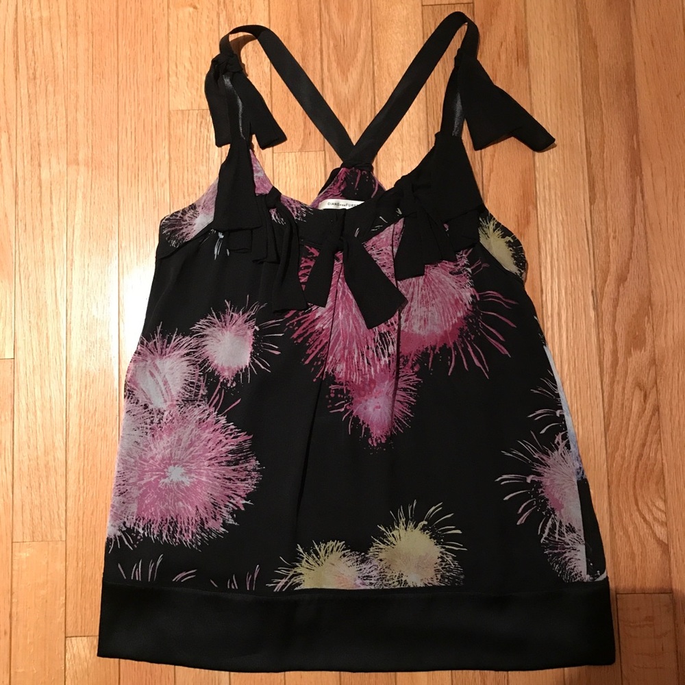 Diane Von Furstenberg Tiaroa Fireworks Top