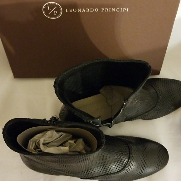 Leonardo Principi Booties  Vero Cuolo New with box - Picture 4 of 8