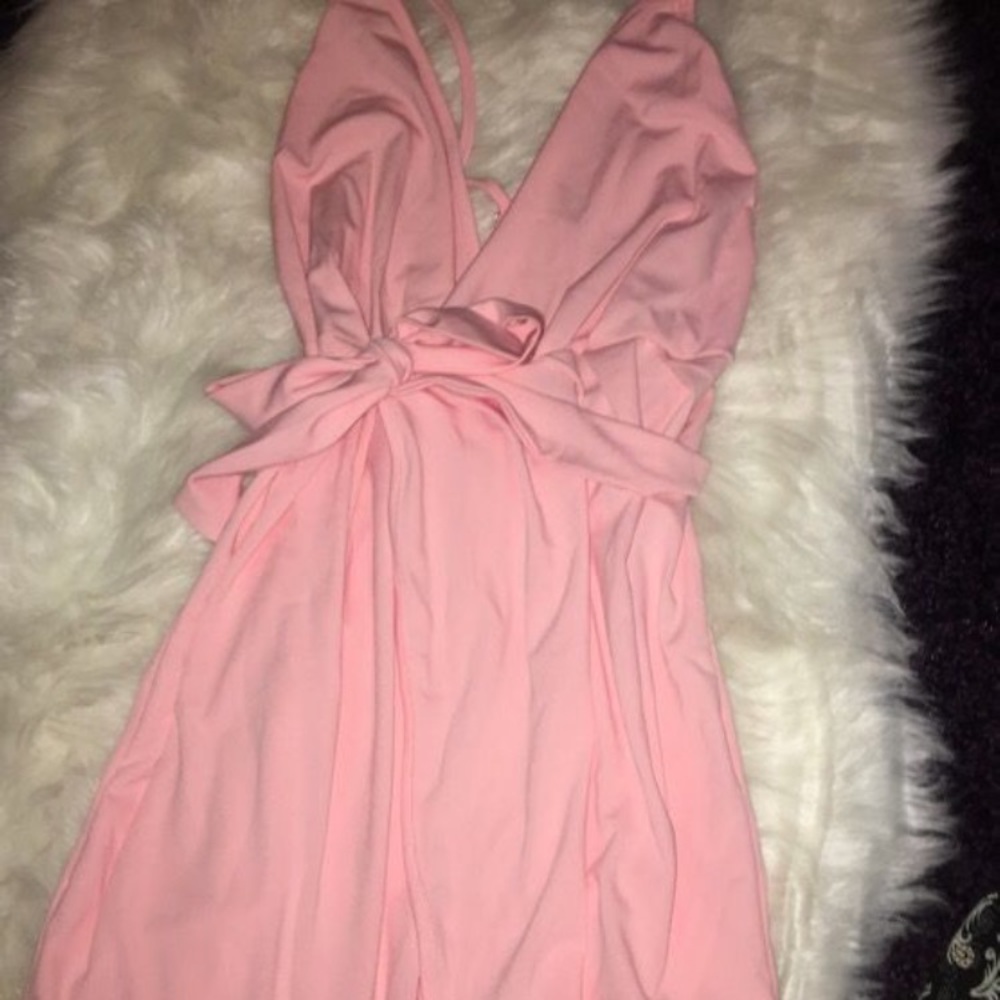 Pink fairy dress with built-in shorts/romper