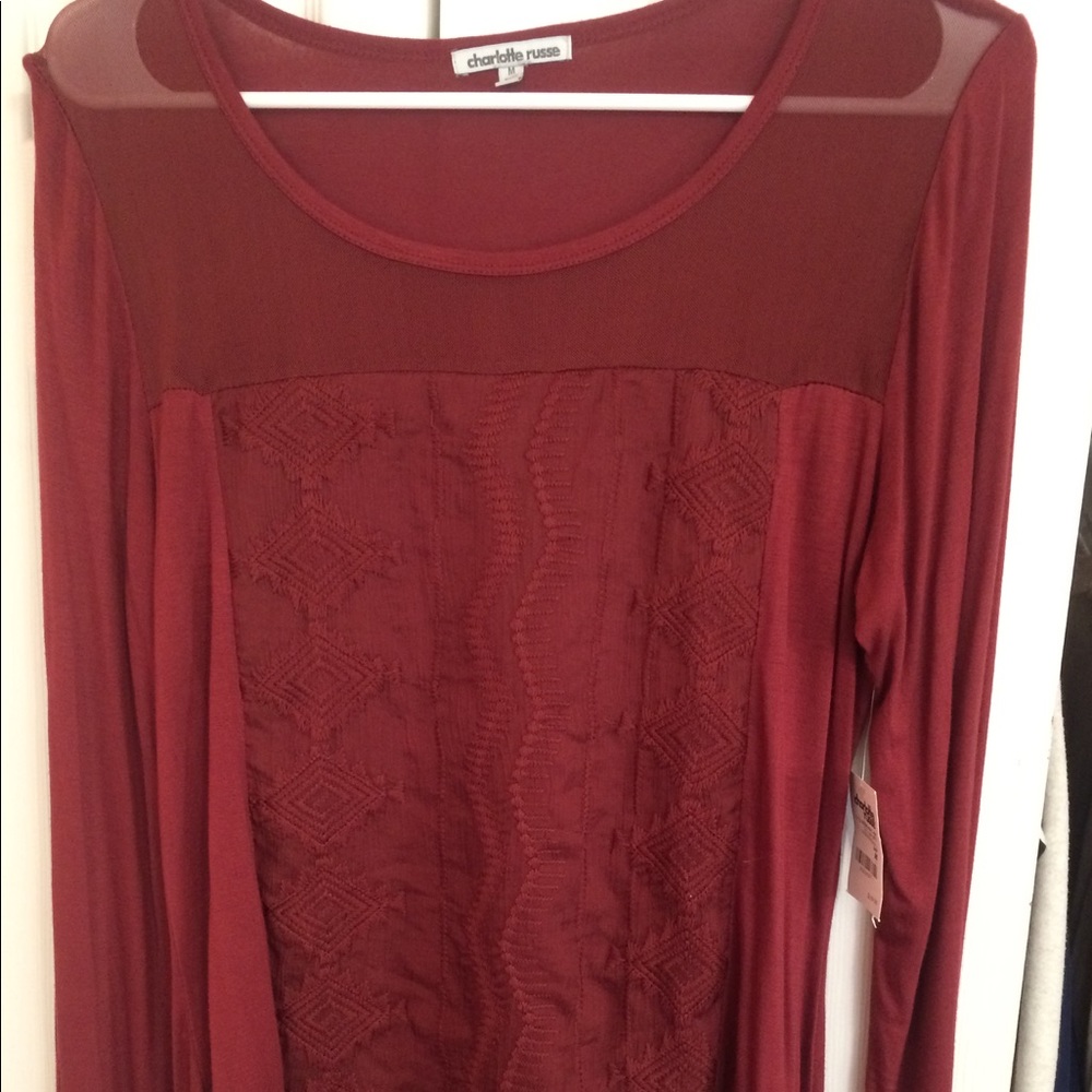 Red long sleeve shirt