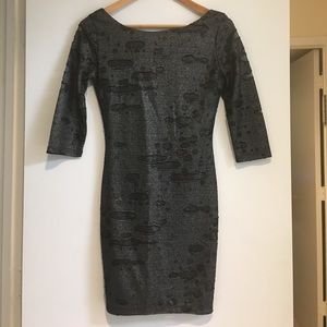 Charcoal shiny dress