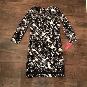 Dress with mesh details