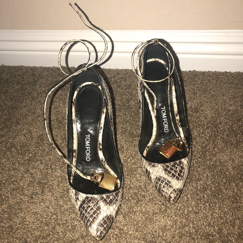 TOM FORD PYTHON HEELS