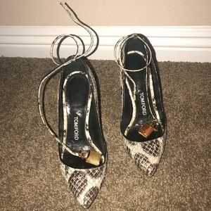 TOM FORD PYTHON HEELS