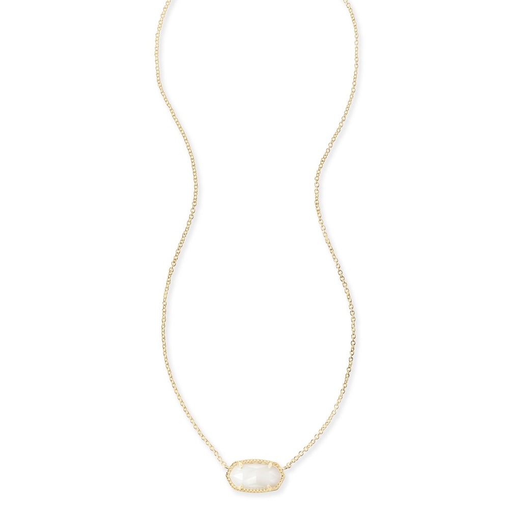 Kendra Scott Elisa Gold Pendant Necklace (Wt Gold)