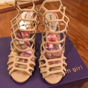 Madden Girl Nude heels sz 9.5