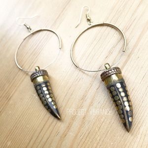 Black and Gold Tibetan Pendant