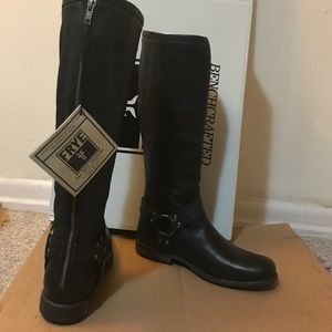 New, unworn Frye Phillip Harness Tall in size 8M