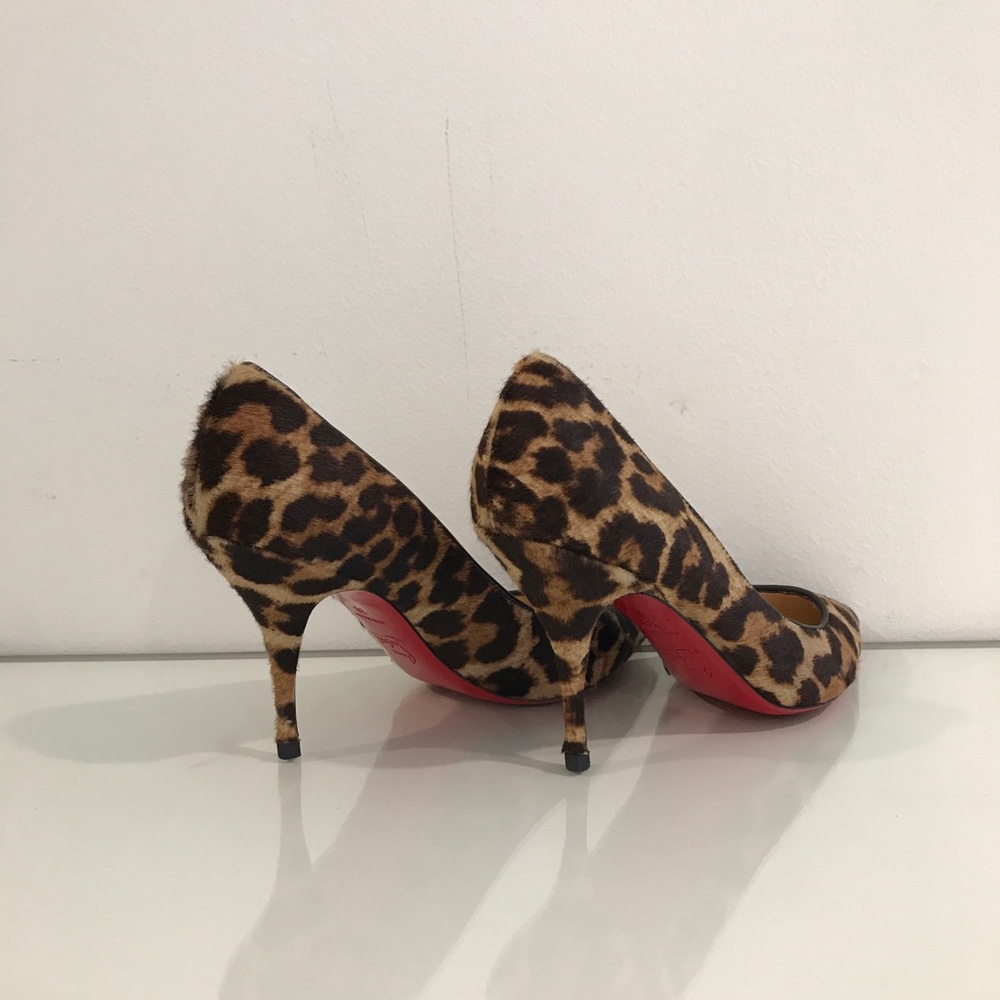 Christian Louboutin Piou Piou Leopard Print Heel