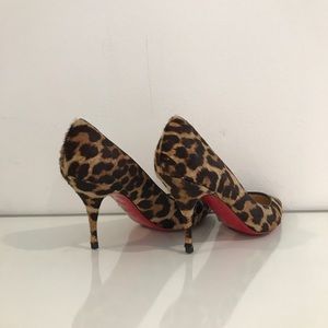 Christian Louboutin Piou Piou Leopard Print Heel