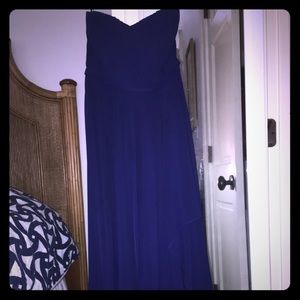 Flawless navy bridesmaid/formal gown!