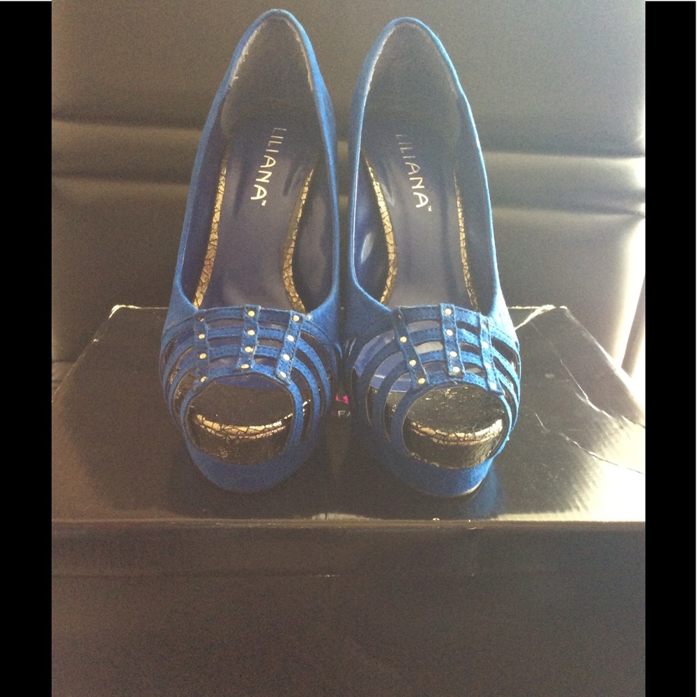 Liliana Blue High Heels