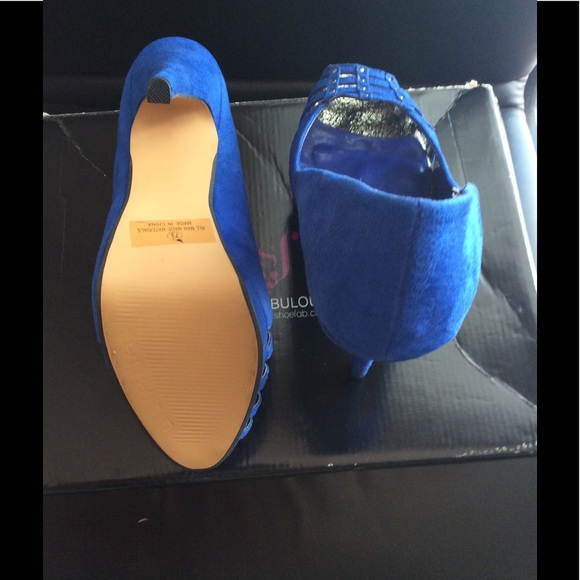 Liliana Blue High Heels - Picture 5 of 6