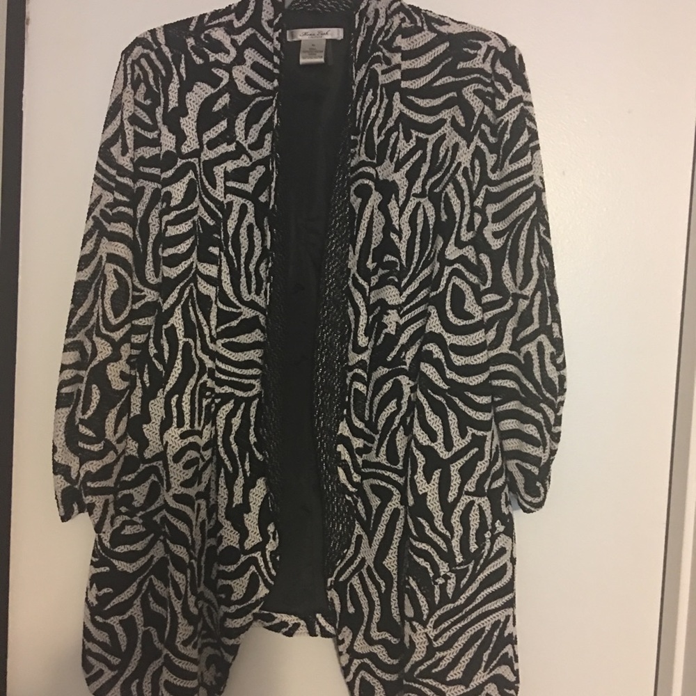 Stylish zebra colored blazer