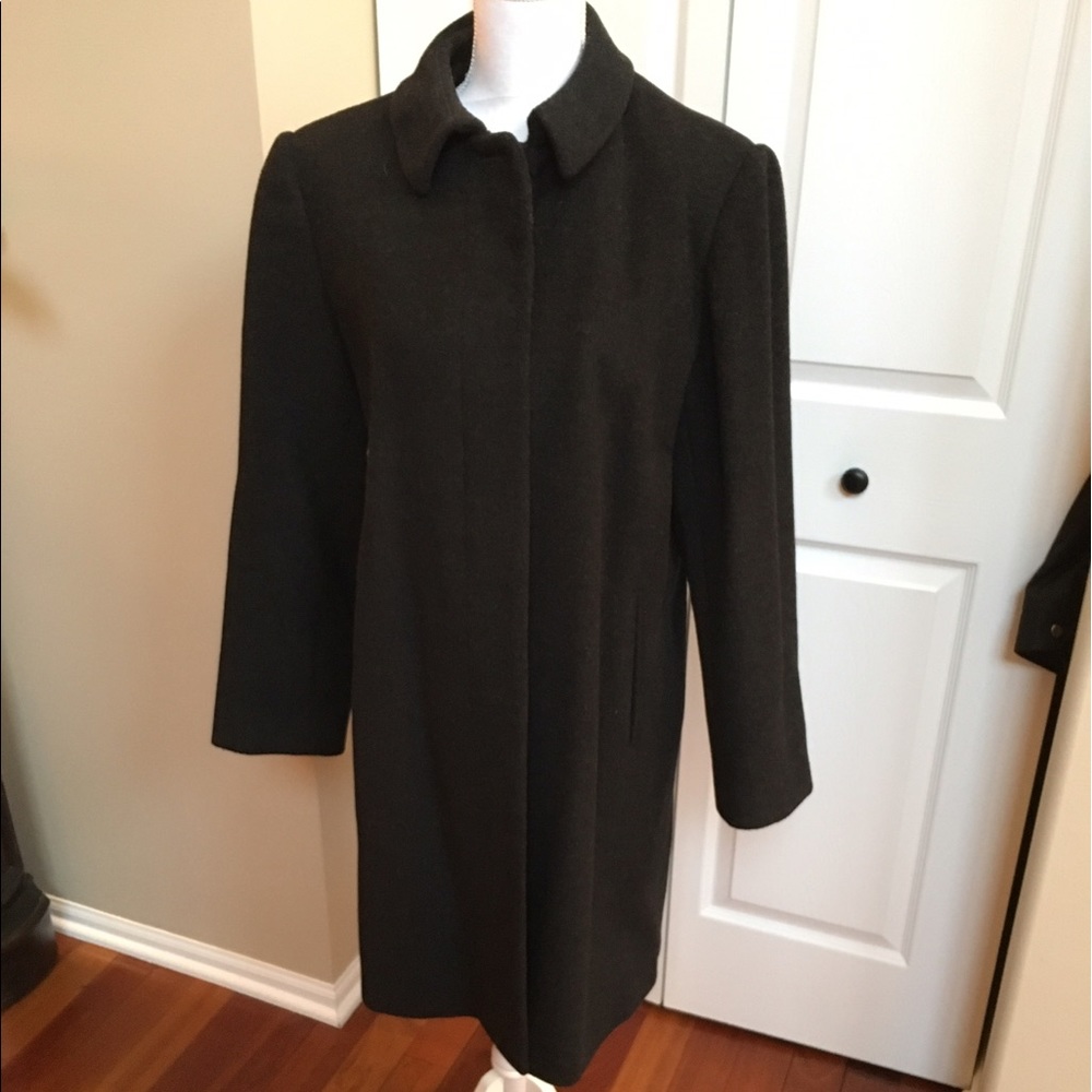 Womens Gray Wool Coat size 10