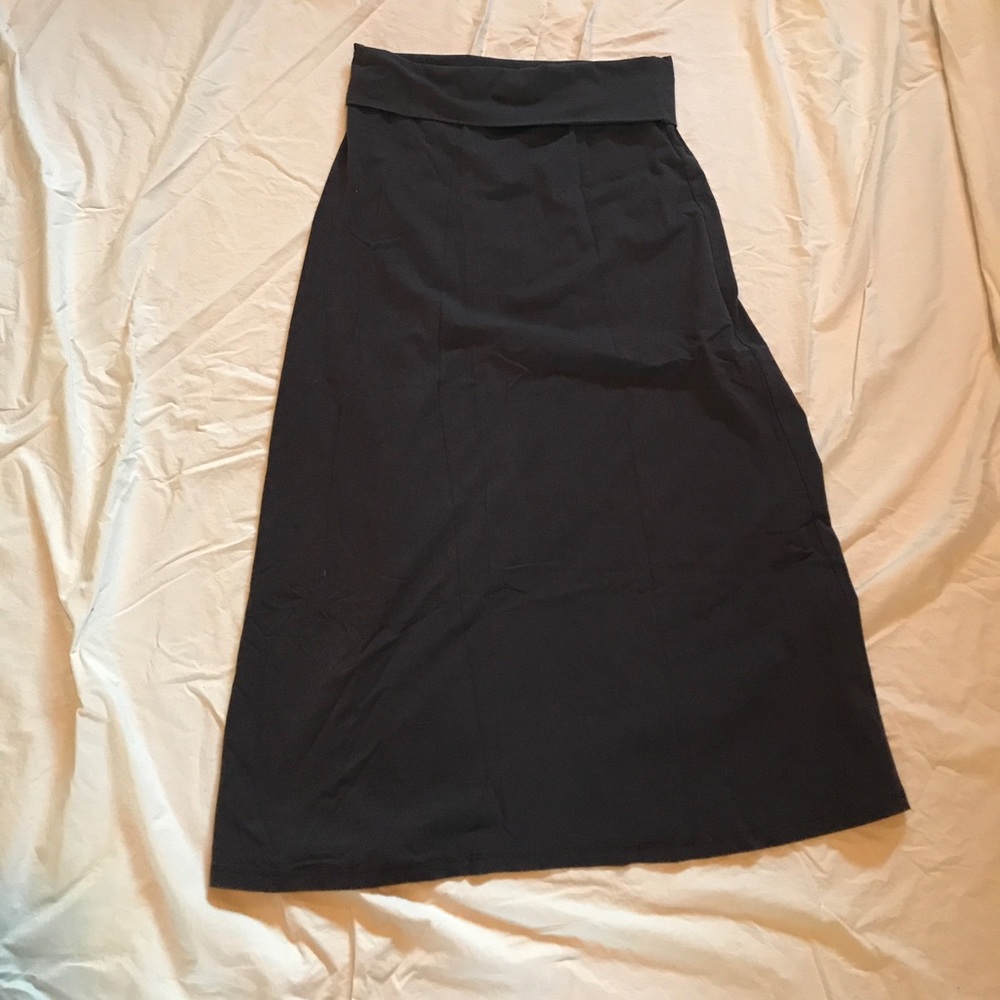 Eggplant Color Maxi Skirt