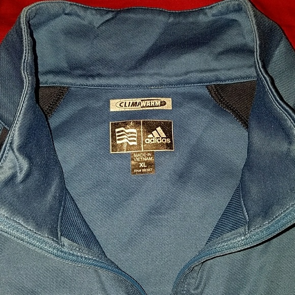 Blue Adidas quarter zip - Picture 2 of 3