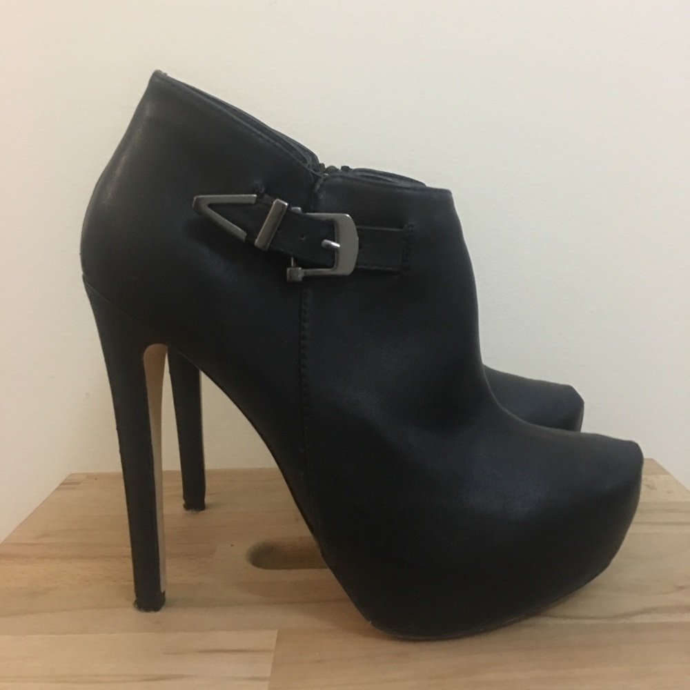 Black Platform Booties