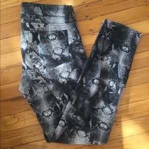 The Kooples Snake Print Skinny Jeans, Size 26