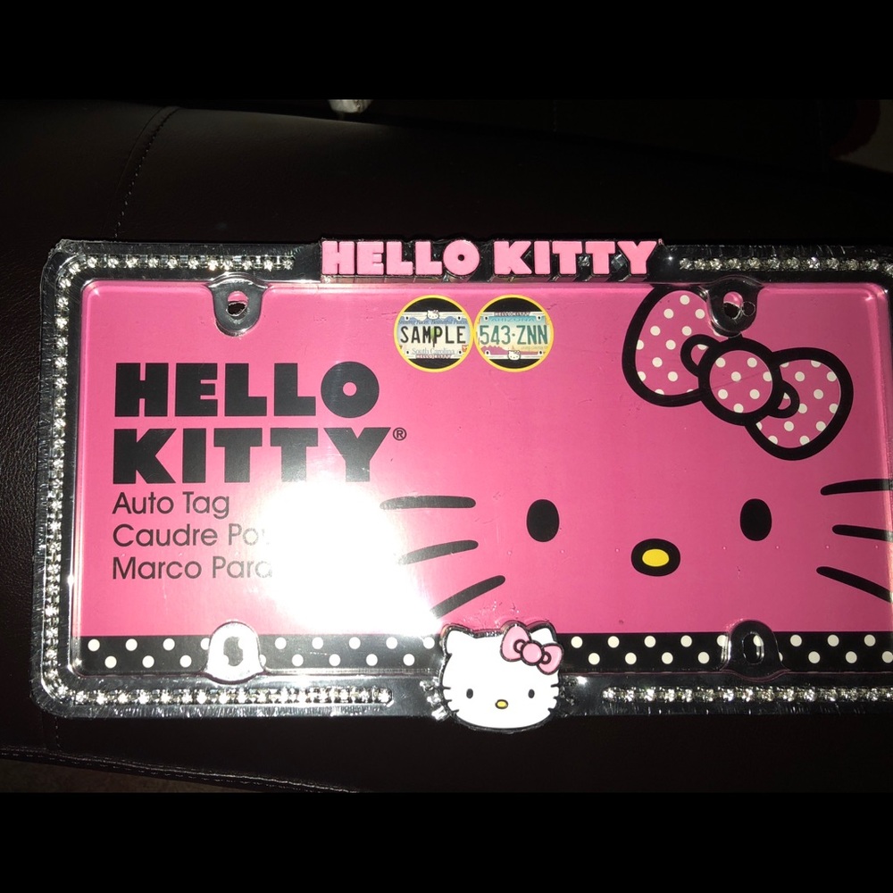 Hello kitty license frame