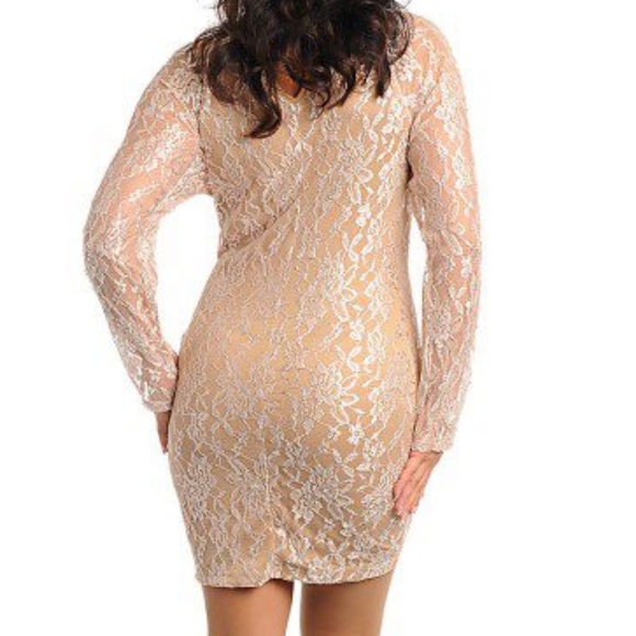 ***Plus Size*** Beige Dress - Picture 2 of 3