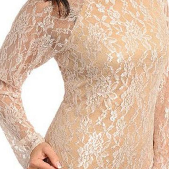 ***Plus Size*** Beige Dress - Picture 3 of 3