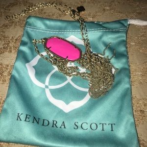 Kendra Scott Rayne necklace!! Pink/Gold