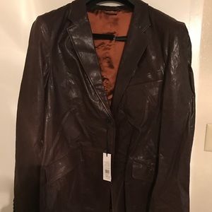 Versace Calf Skin Leather Jacket