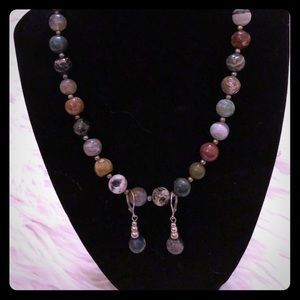 Necklace and earrings