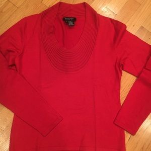 Beautiful red Etcetera sweater