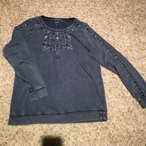 Lucky Brand embroidered sweater
