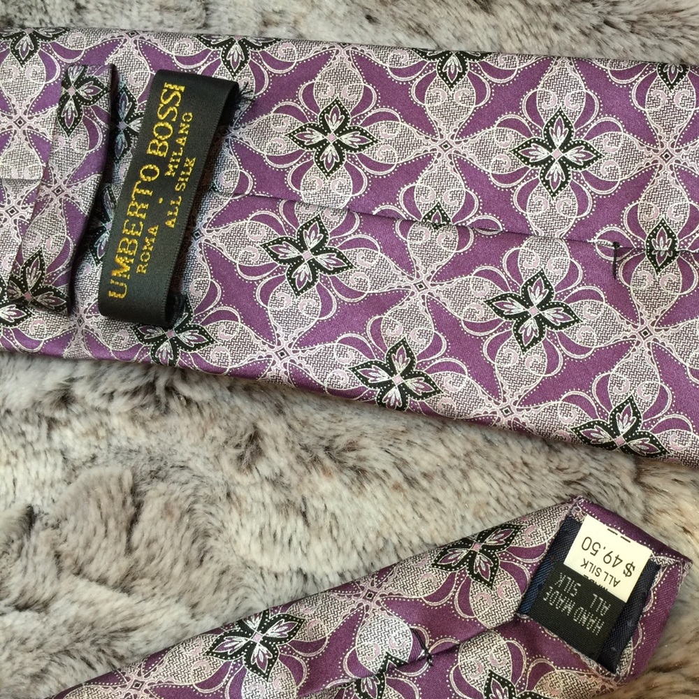 Umberto bossi silk tie