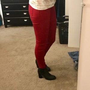 Red Rockstar Skinny Jeans