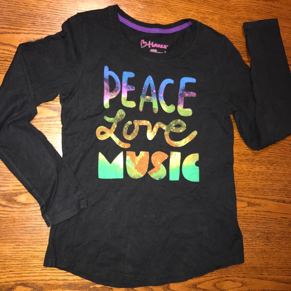 GIRLS HANES LONG SLEEVE SHIRTS