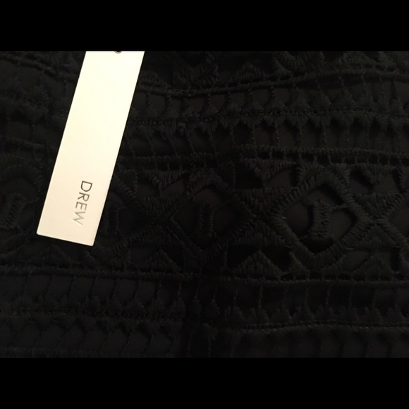 BRAND NEW With Tags Drew/Abbeline Black Lace Skirt - Picture 3 of 3